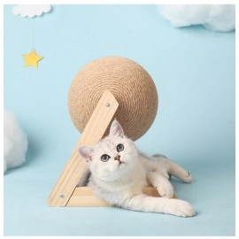 Cat Scratching Ball Toy Kitten Sisal Rope Ball Board Grinding Paws Toys Cats Scratcher Wear-resistant Pet Furniture Supplies