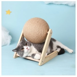 Cat Scratching Ball Toy Kitten Sisal Rope Ball Board Grinding Paws Toys Cats Scratcher Wear-resistant Pet Furniture Supplies