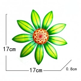 Metal Flower Wall Decoration Wall Art Hanging Decoration Home Garden Garden Outdoor Decoration (4 Colors Optional)